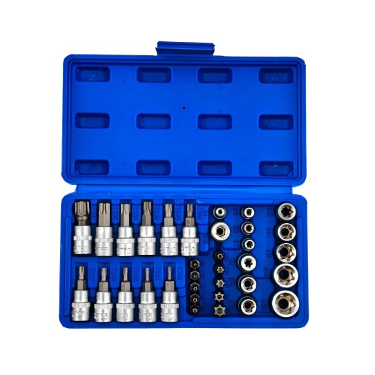 34pc E socket & bit set AY001-759