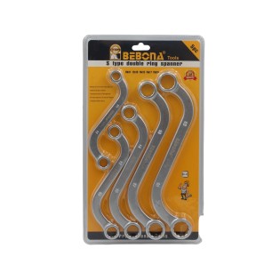 5pc S-Type double ring spanner AY001-9725PC s
