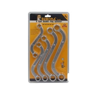 5pc S-Type double ring spanner AY001-9725PC s