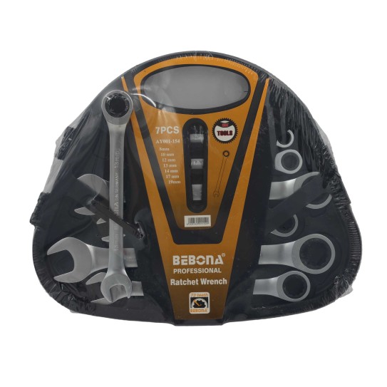 7PC Ratchet Spanner set 8mm-19mm AY001-154AY001-159
