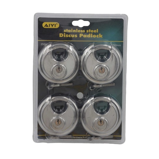 AIYI Disc padlock 4pcs 80mm AY076-403AY075-4034PC