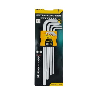 AIYI extra long flat hex key set 9pcs AY001-394