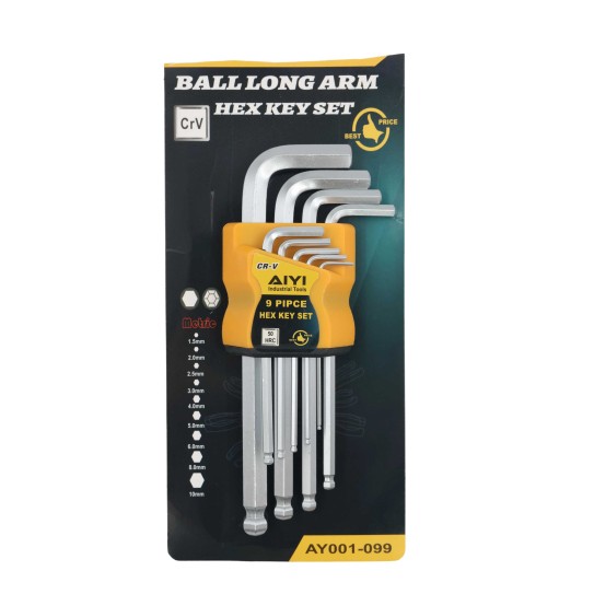 AIYI medium Allen key ball 9pcs AY001-099