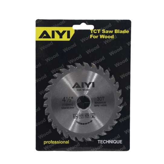 AIYI T.C.T Wood disc 115mm*30T AY082-010