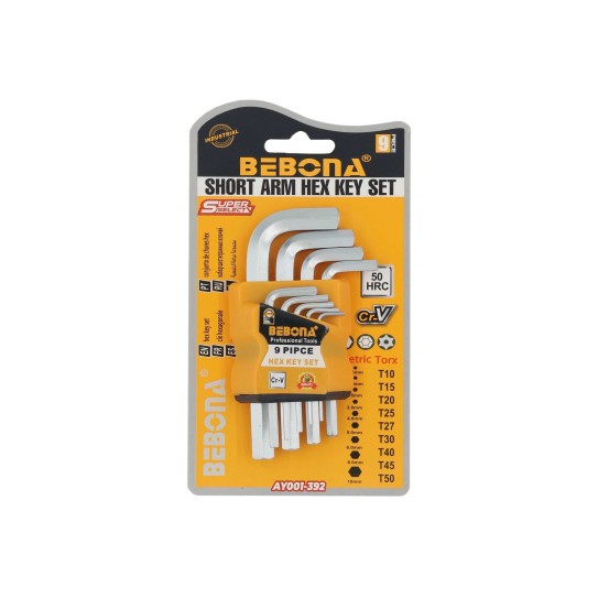 AYYI short Allen key flat 9pcs AY001-392