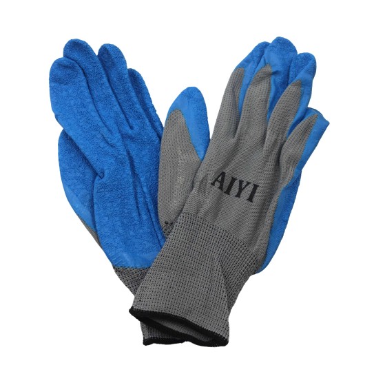 Blue & grey gloves AY019-002