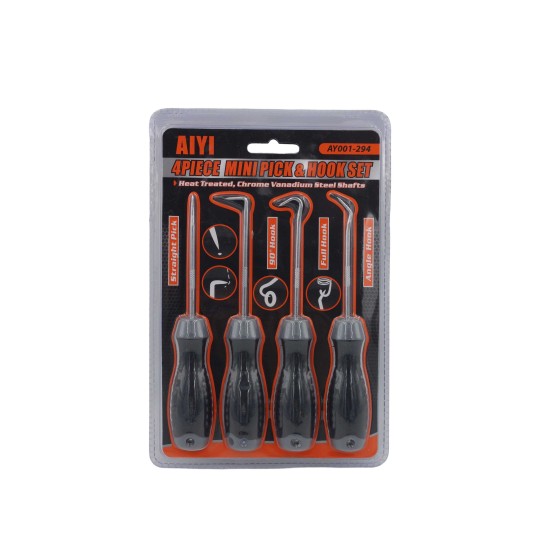Mini pick & hook set 4pcs AY001-294