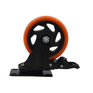 Orange pvc wheel brake 4