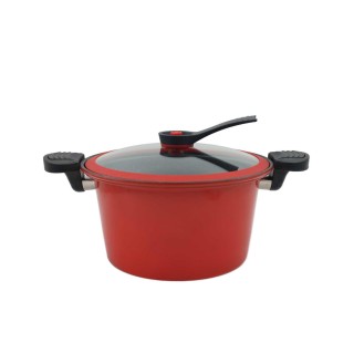 AIYI Micro Pressure Stew Pot 28cm AY129-008 Red