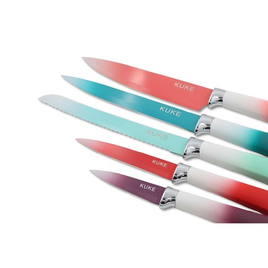 AIYI Non Stick Knife Set AY097-002(DY-035) Colourful 6pcs