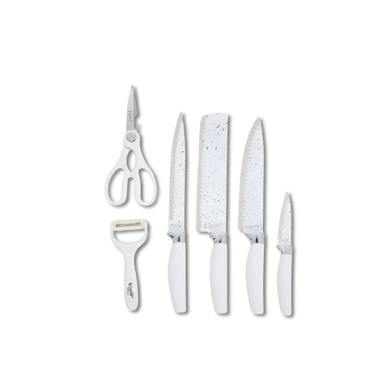 AIYI Non Stick Knife Set AY097-038(ZP-009) Silver 6pcs