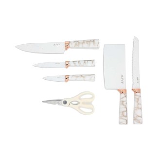 AIYI Stainless Steel Knife Set AY097-012 White 7pcs