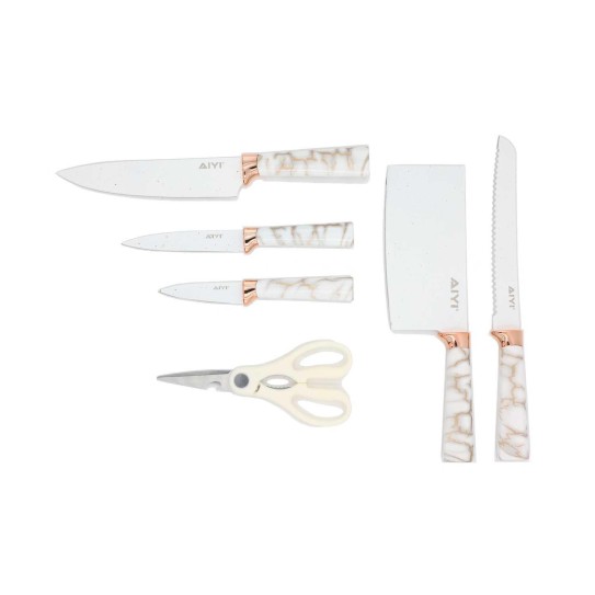 AIYI Stainless Steel Knife Set AY097-012 White 7pcs
