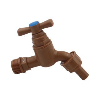 Brown plastic tap 34 AY407-020