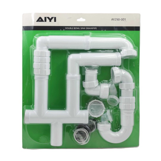 Double bowl sink drainpipe item AY290-001
