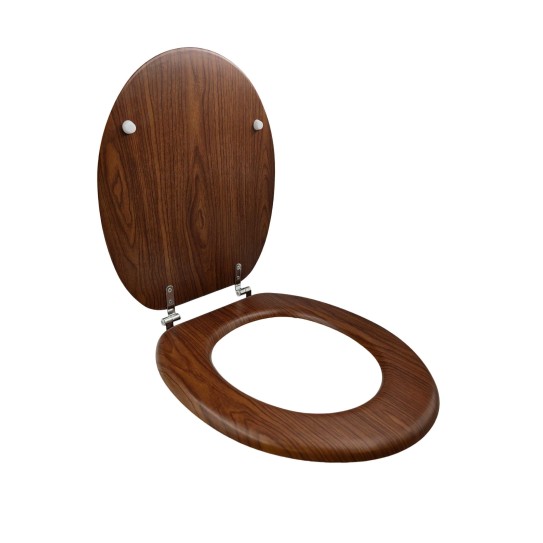Wooden Toilet seat lid wood grain AY382-002