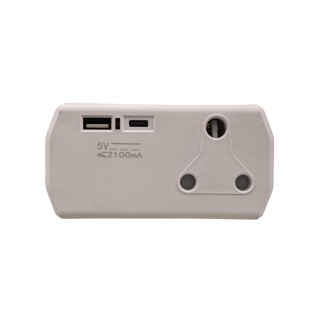 1*16A+2USB MULTIPLUG ADAPTER AY299-804