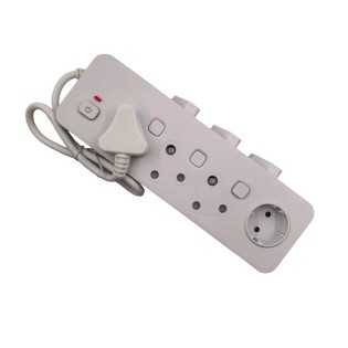 AiYi 7way multiplug sockets with switch 16A 250V AY299-010