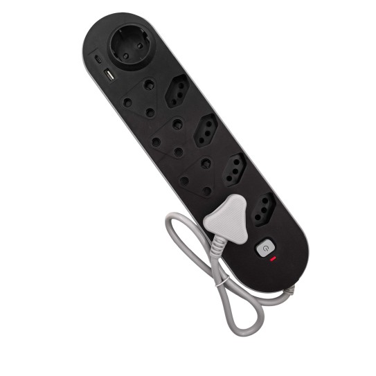 AiYi 9way multiplug sockets+USB 16A 250V AY299-004