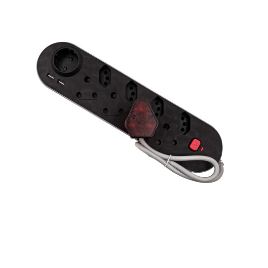 AiYi 9way multiplug sockets+USB 16A 250V nice AY299-104