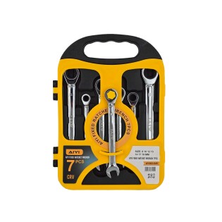 Combination ratchet wrench 7pcs (8-19mm) AY262-045