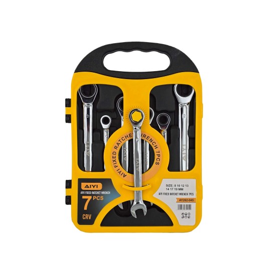 Combination ratchet wrench 7pcs (8-19mm) AY262-045