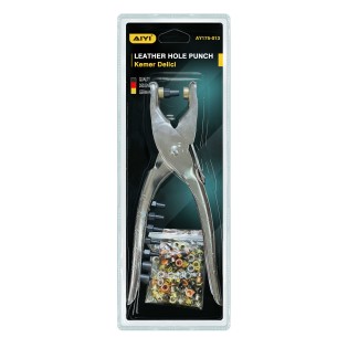 Leather hole punch whith button set AY175-013