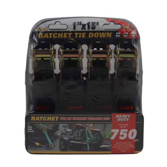 Ratchet Tie Down 4pcs AY001-181