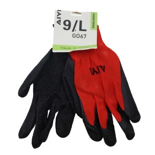 Red & black gloves AY183-001
