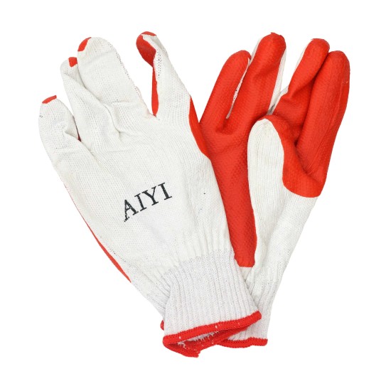 Red & white gloves AY019-001
