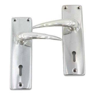 Silver door lock 687 199-046