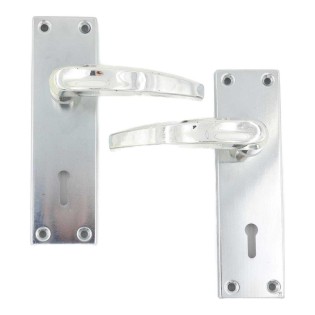 Silver door lock 687 199-047