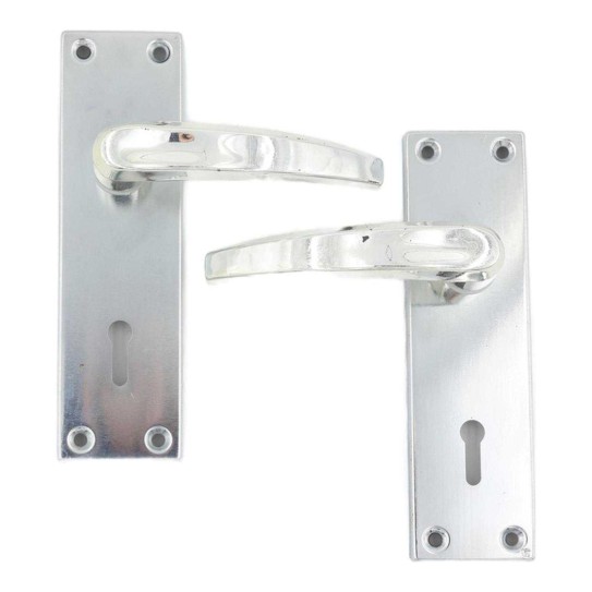 Silver door lock 687 199-047