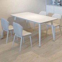 Dining table Smooth matt effect pure white 70*120