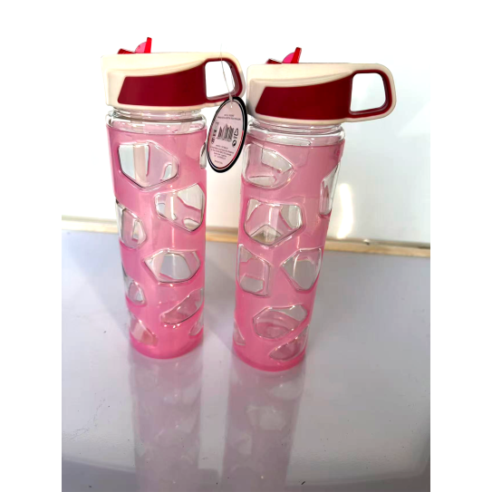 CC047-019 Concave-convex Pink Sippy Bottle