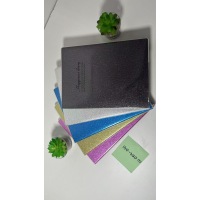 Glitter soft leather notebook