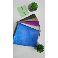 Glitter soft leather notebook