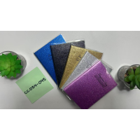 Glitter soft leather notebook
