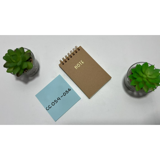 CC054-056 brown spiral notebook