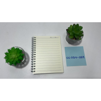 Transparent spiral notebook