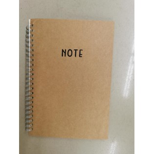 CC054-067 brown spiral notebook