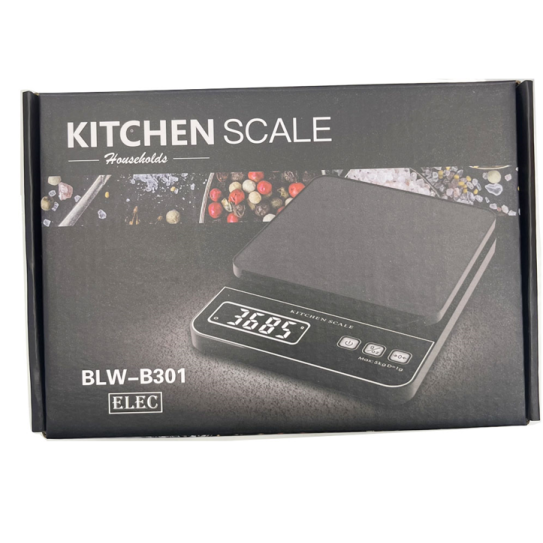 CC055-004 black kitchen scale 301;5KG