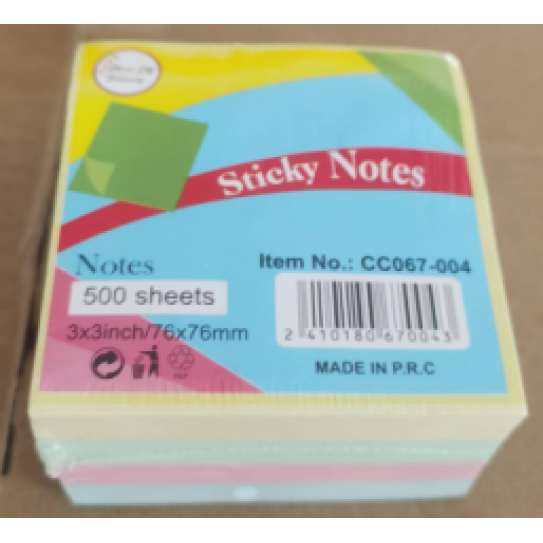 CC067-003 sticky note3X3 250