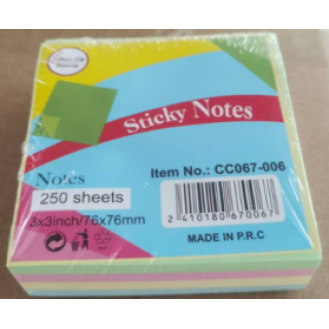 CC067-006 sticky note3X3 250