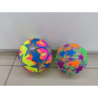 Colorful plastic footballs