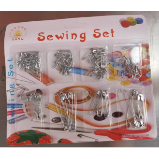 CC097-08937#8Blocks silver Safety Pin set37# 8
