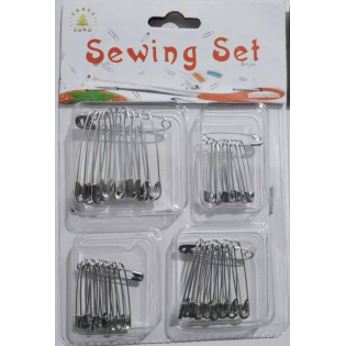 CC097-09042#4 Blocks Silver Safety Pin set42# 4