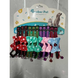 CC117-038 bowknot pet collar270051.0 12pcs