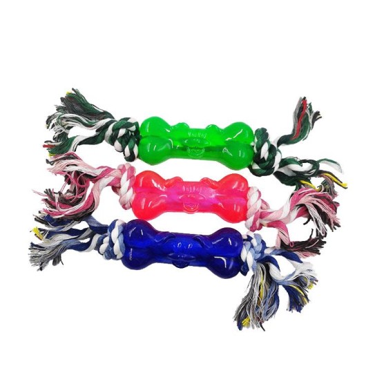 CC117-169 pet chew toys bone with rope248064