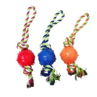 CC117-189 pet chew toys with rope ball248290
